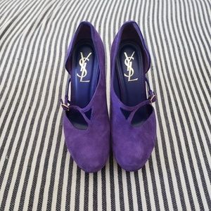 YSL Asymmetric Mary Jane Heels